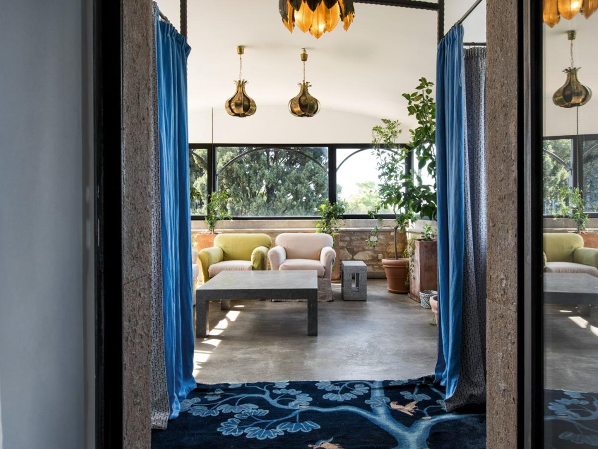 Sitting Room View at Castello Segalari in Tuscany