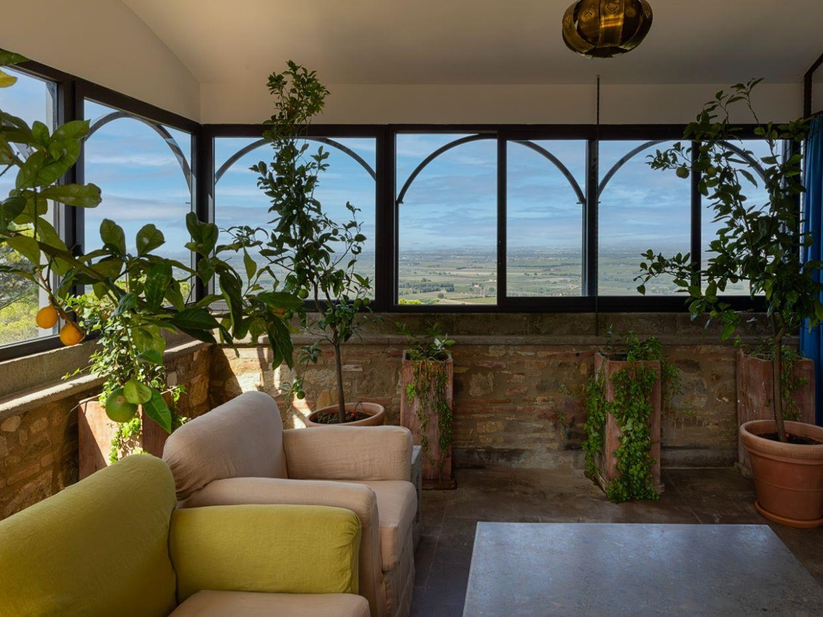 Sitting Room at Castello Segalari in Tuscany