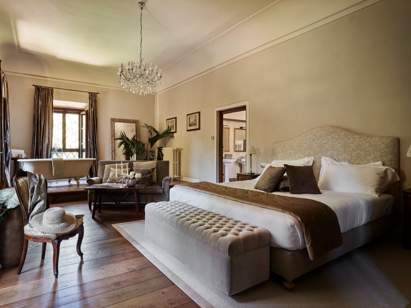 Bedroom 1 at Castello San Lorenzo in Tuscany