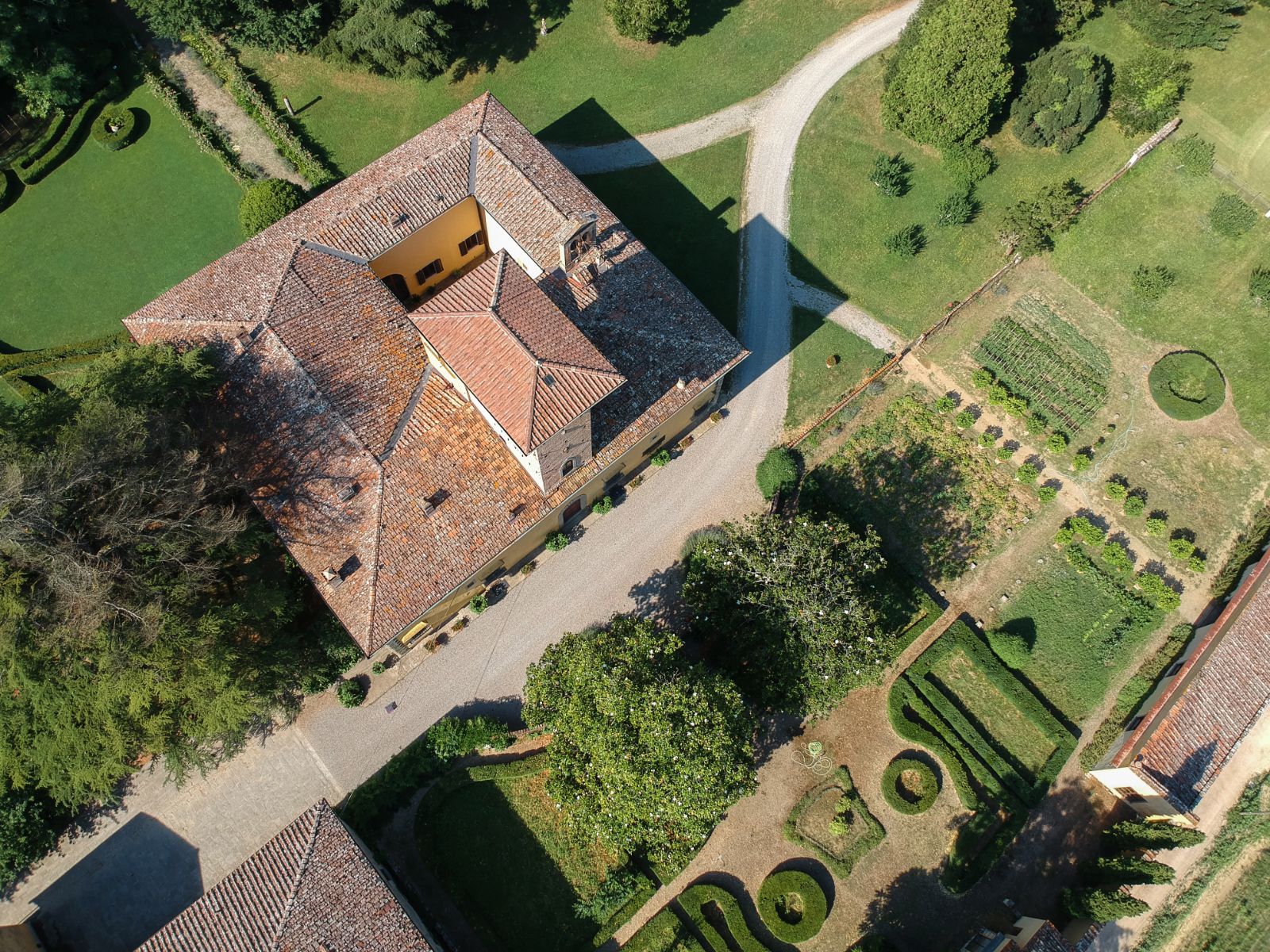 Birdseye View of Castello San Lorenzo in Tuscany