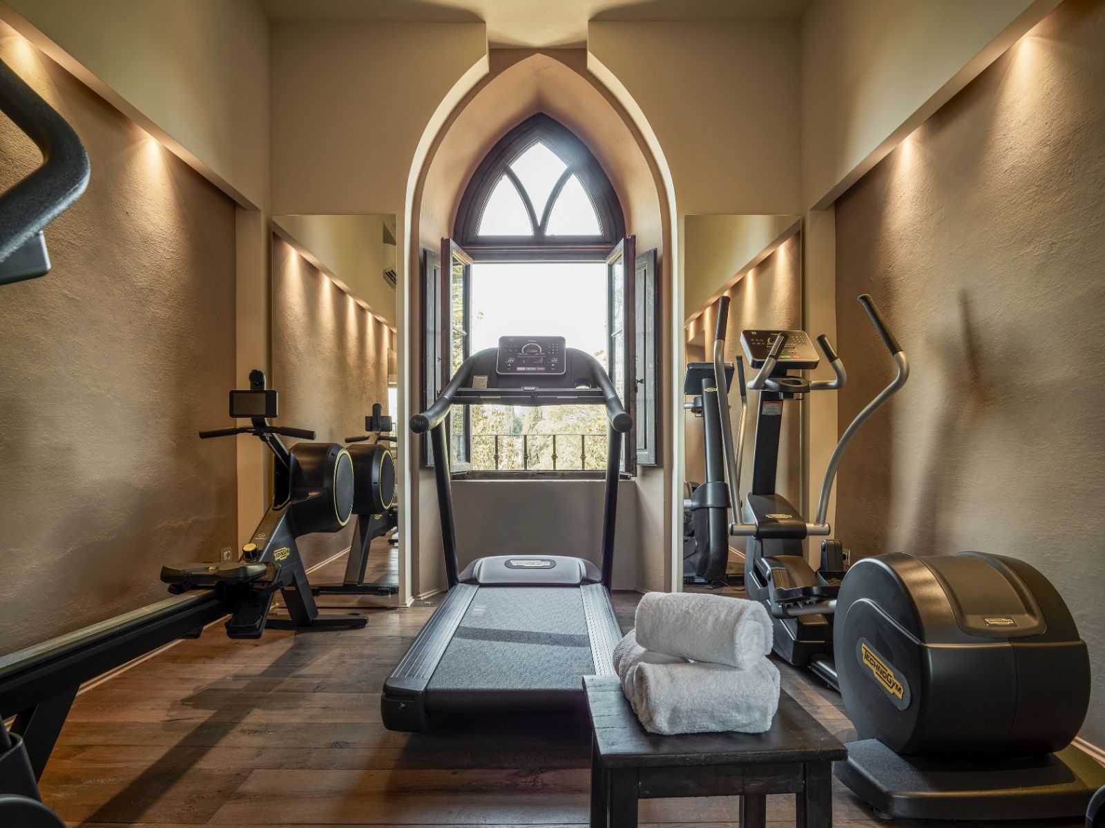 Gym at Castello San Lorenzo in Tuscany