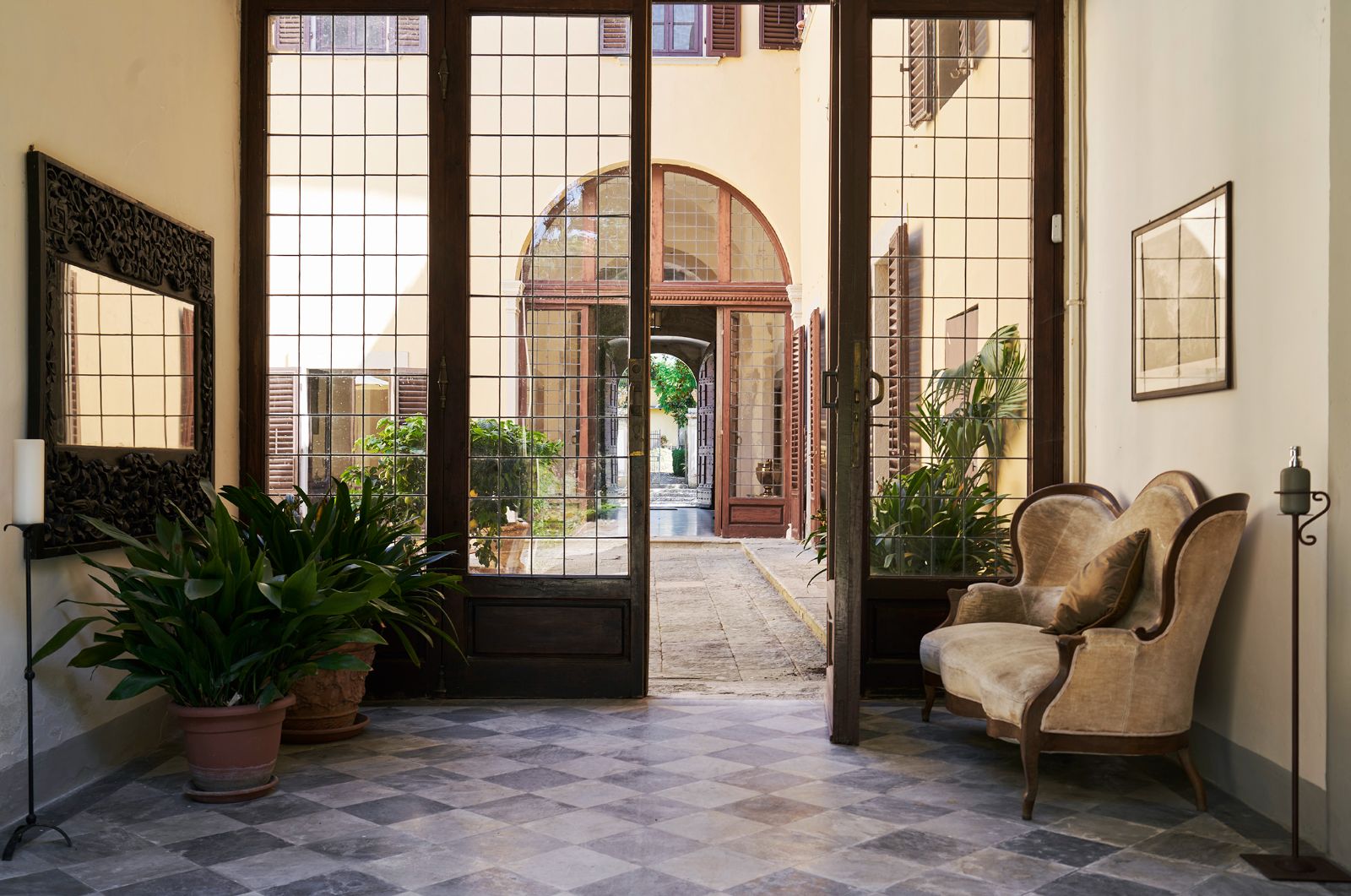Hallway at Castello San Lorenzo in Tuscany