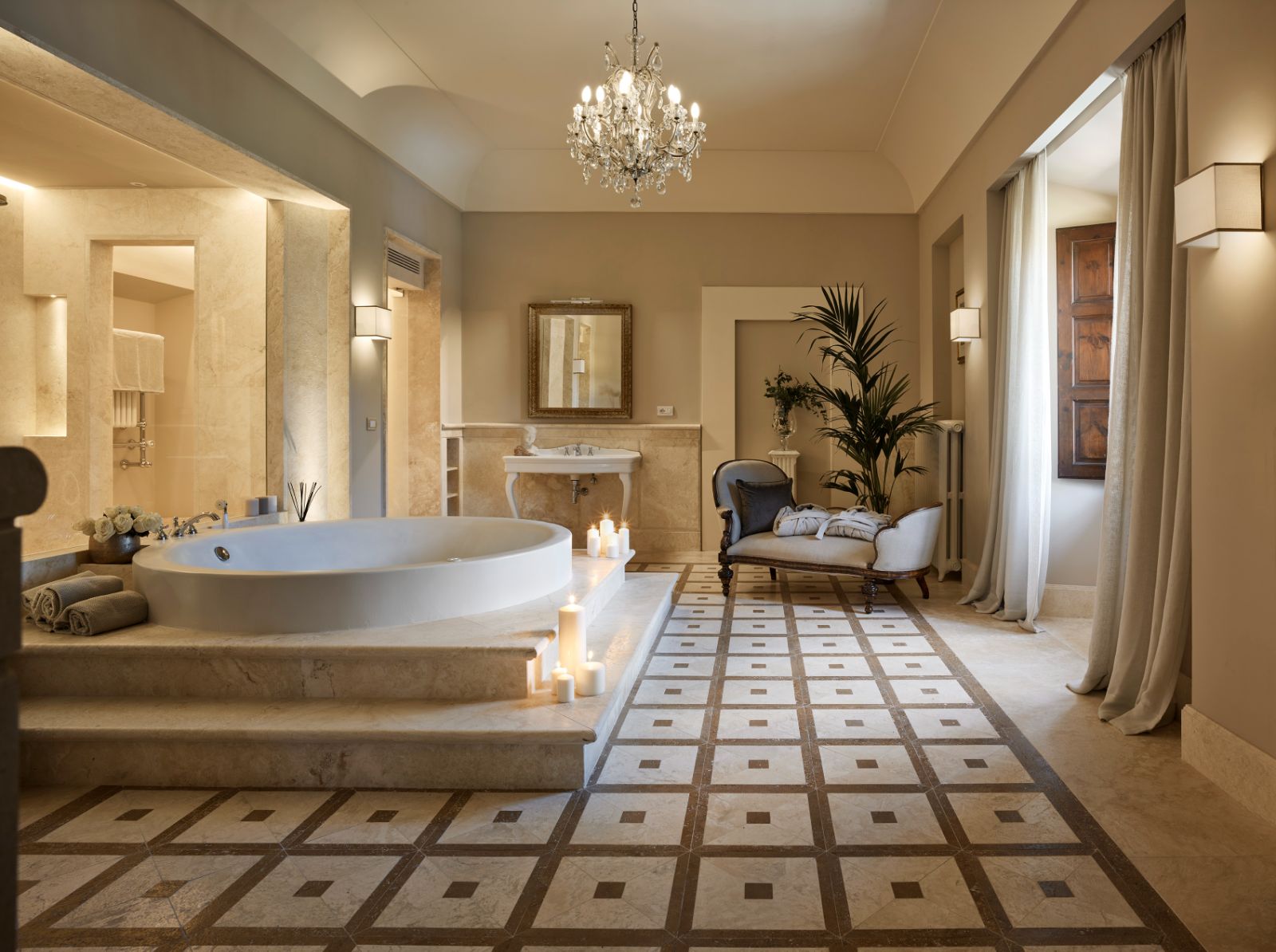 Mater Bathroom at Castello San Lorenzo in Tuscany