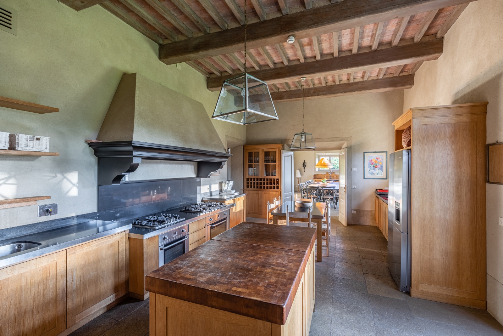 Kitchen at Il Serratone villa in Tuscany Italy