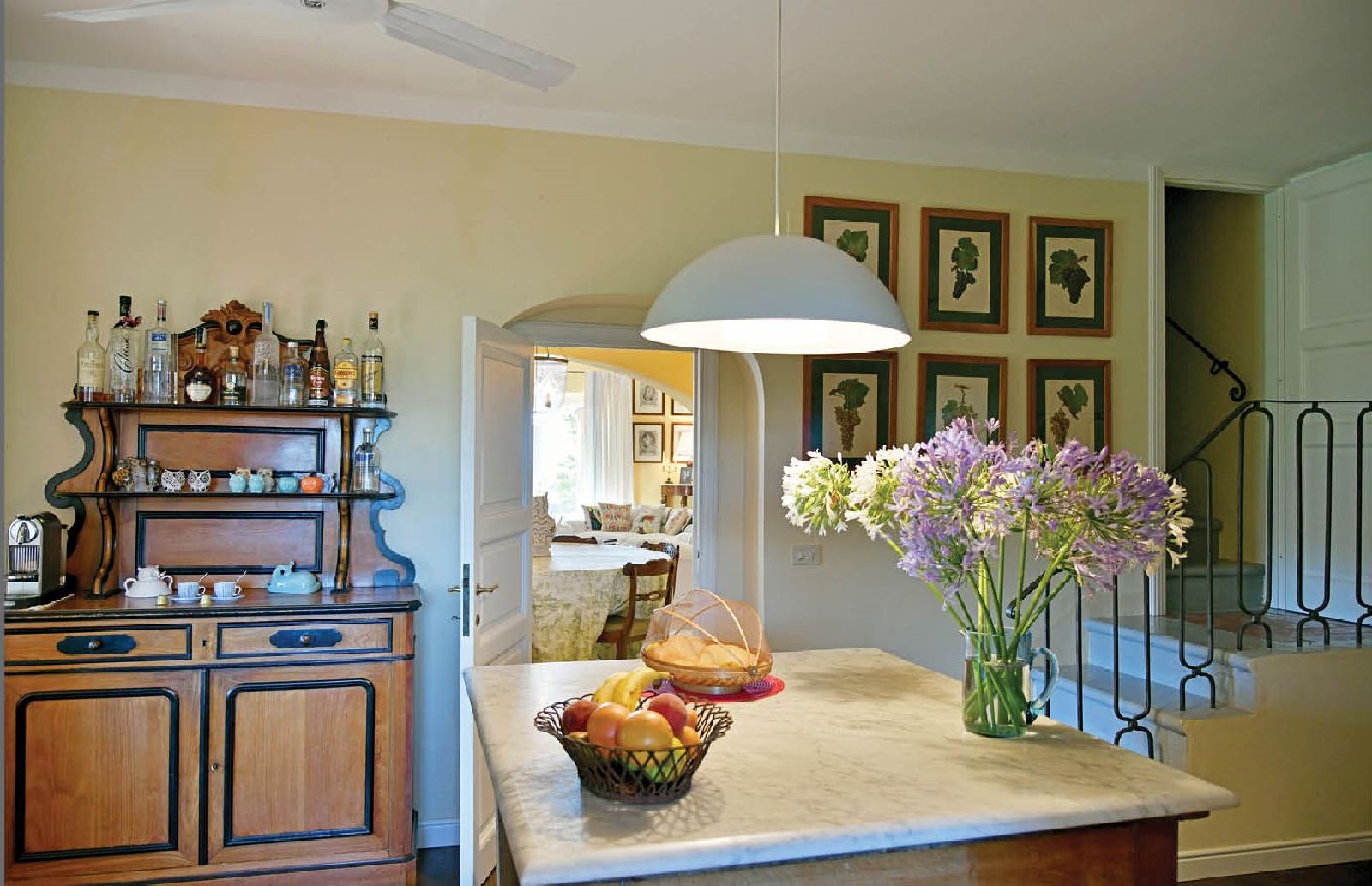 Guest kitchen at villa La Civetta in Tuscany