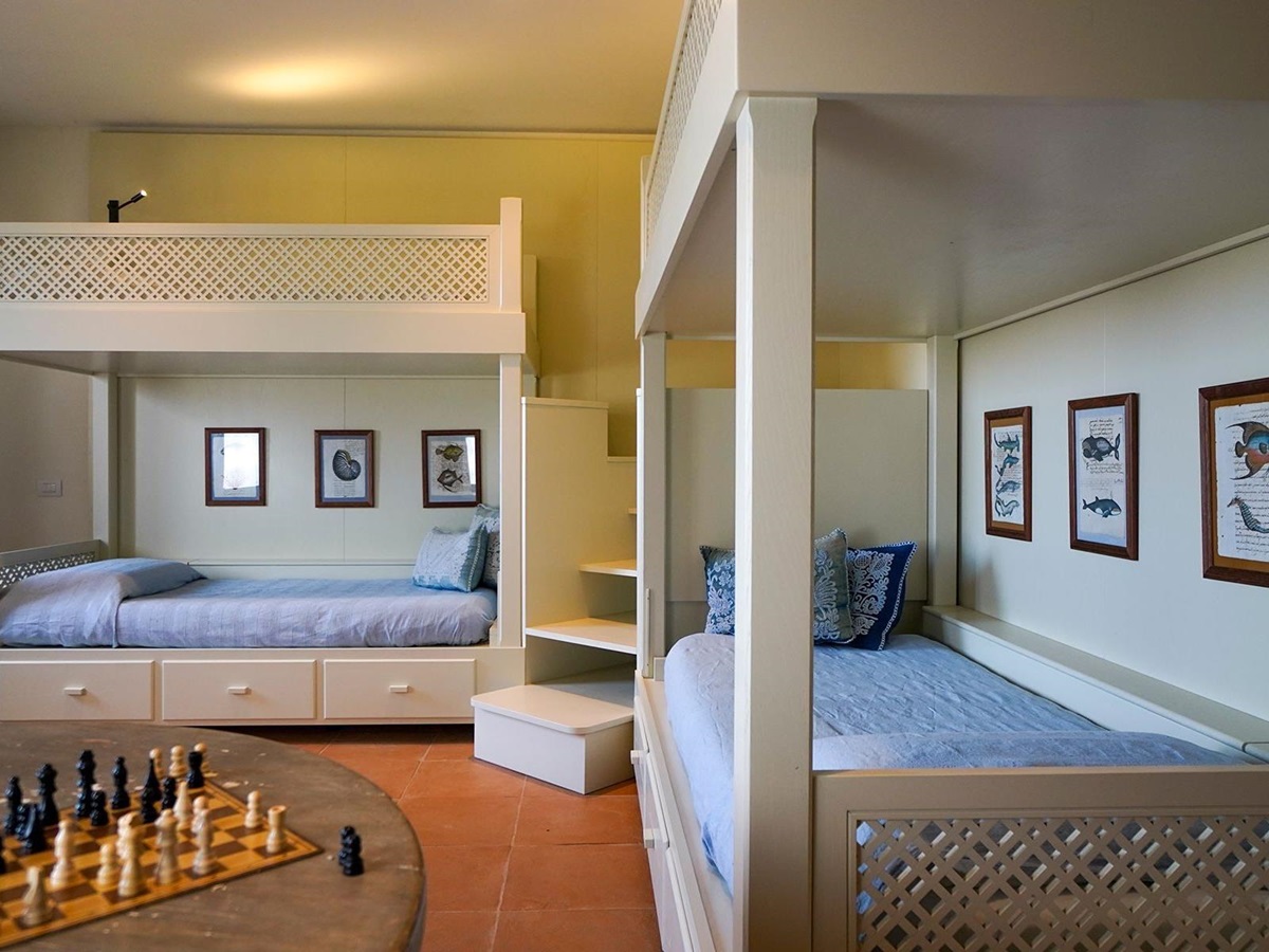 Bunkbeds at La Collina Farmhouse
