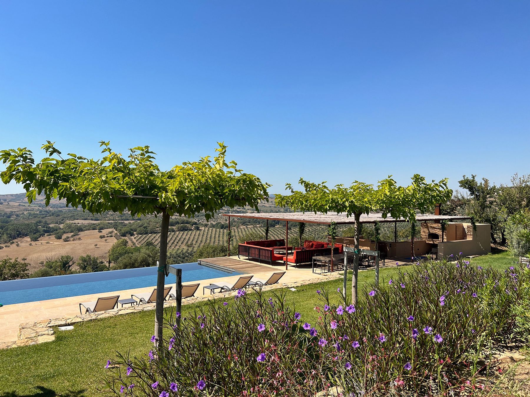 Garden at La Collina Farmhouse