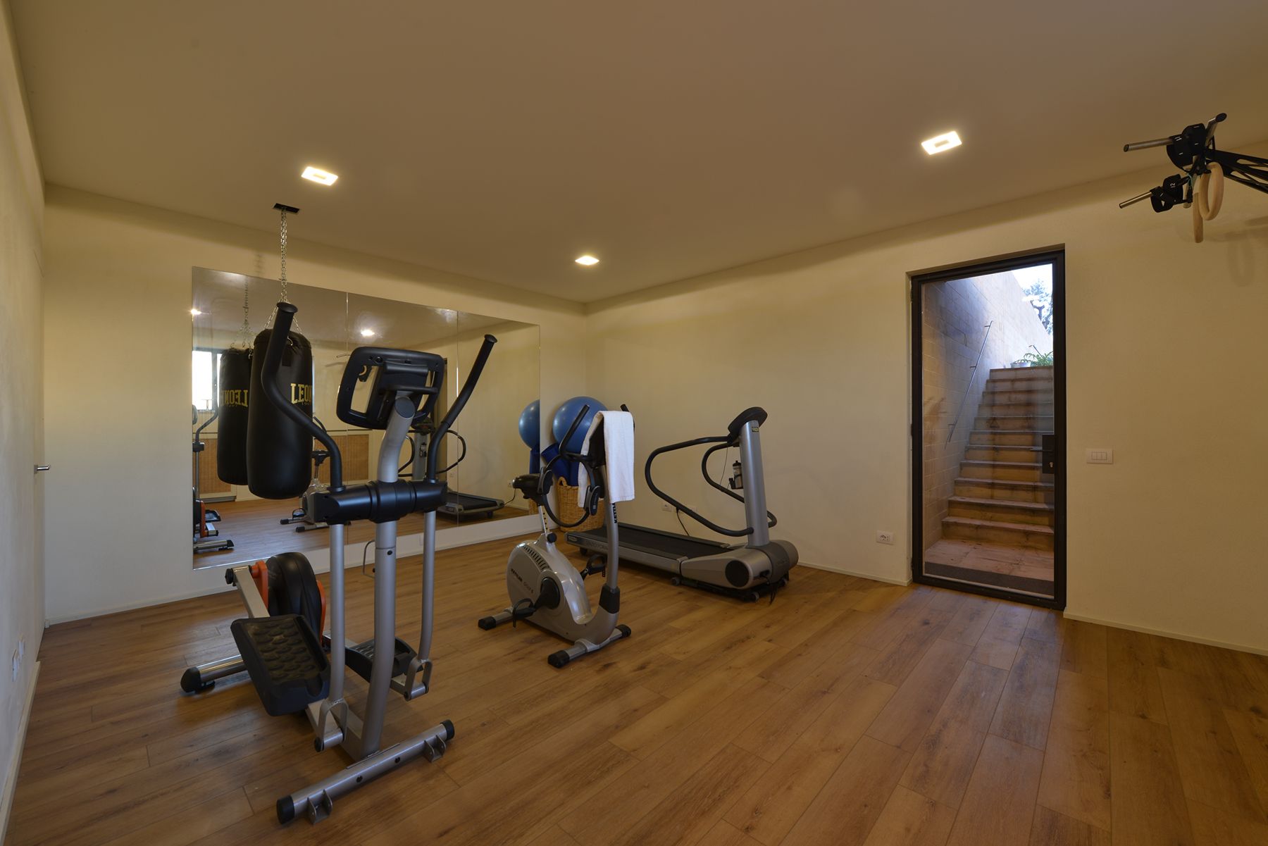 Gym at La Collina Farmhouse