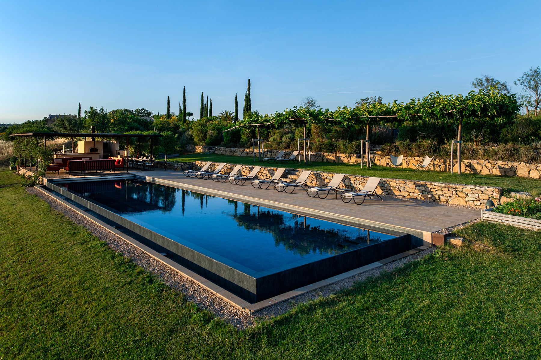 Pool at La Collina Farmhouse