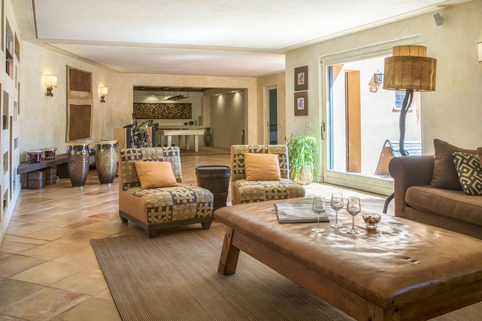 the living area at La Feniglia