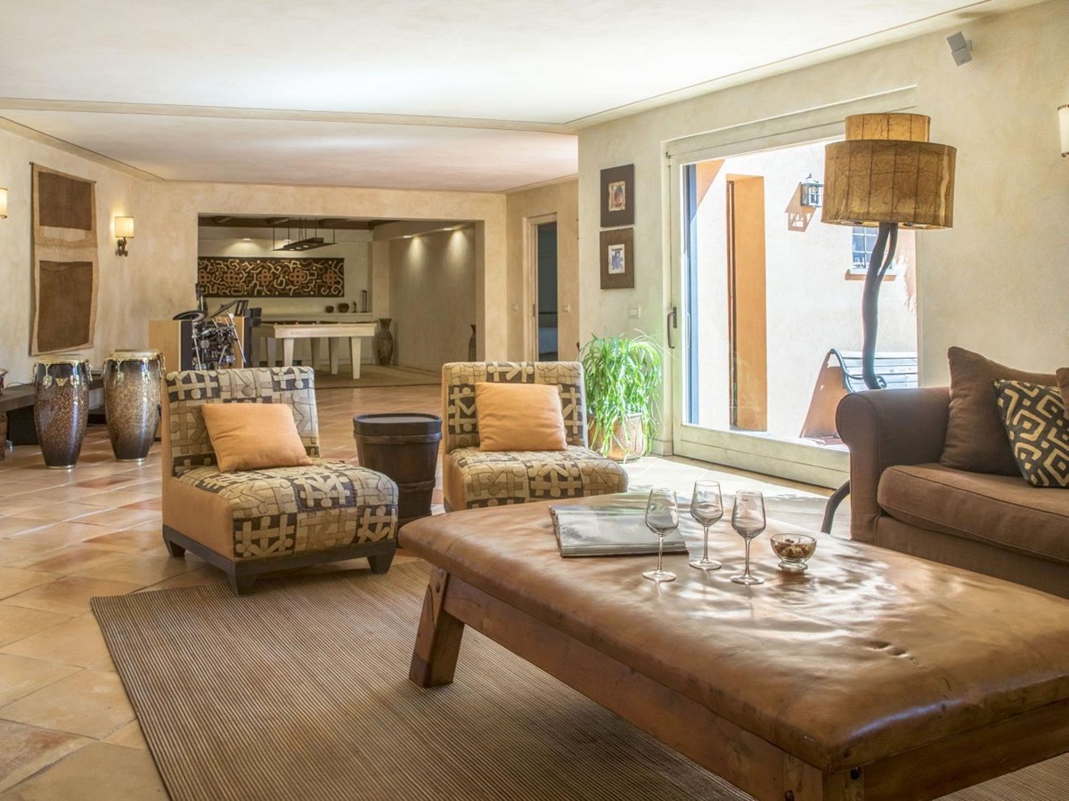 the living area at La Feniglia