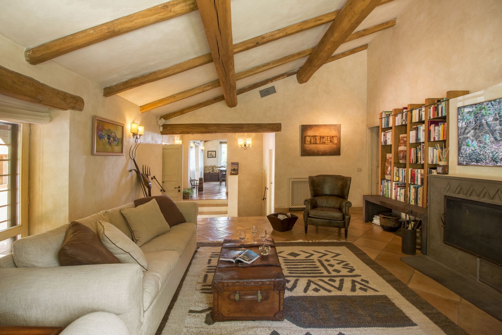 the living room of La Feniglia