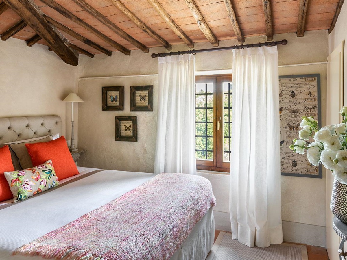 Bedroom at at La Tenuta in Tuscany