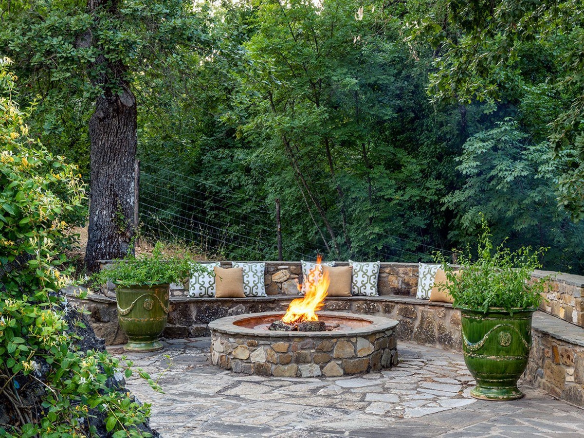 Firepit at La Tenuta in Tuscany