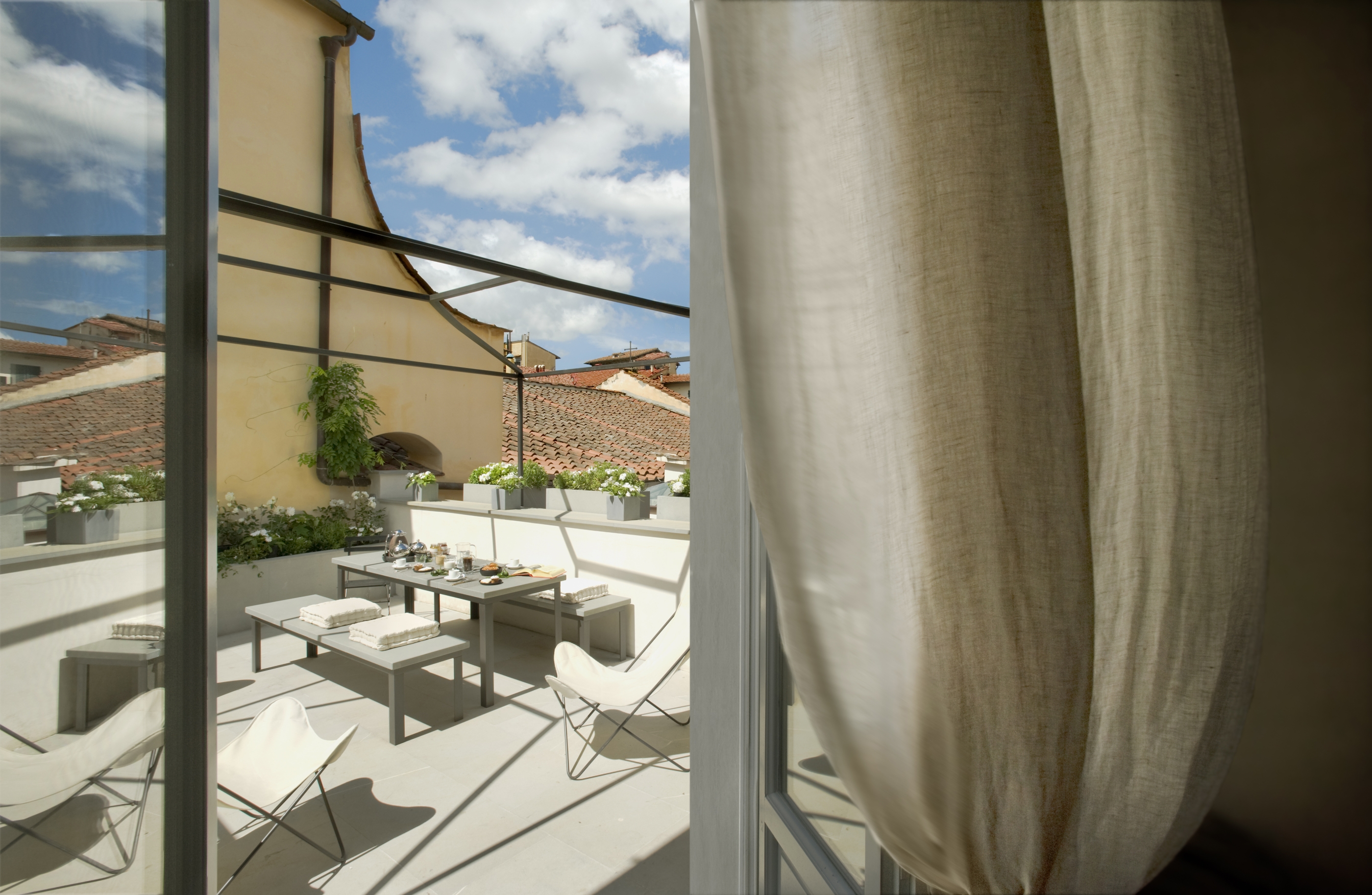 Terrace of Palazzo Fiorentina, Tuscany