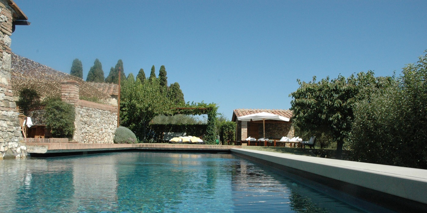 Swimming pool of Podere Belpoggio, Tuscany