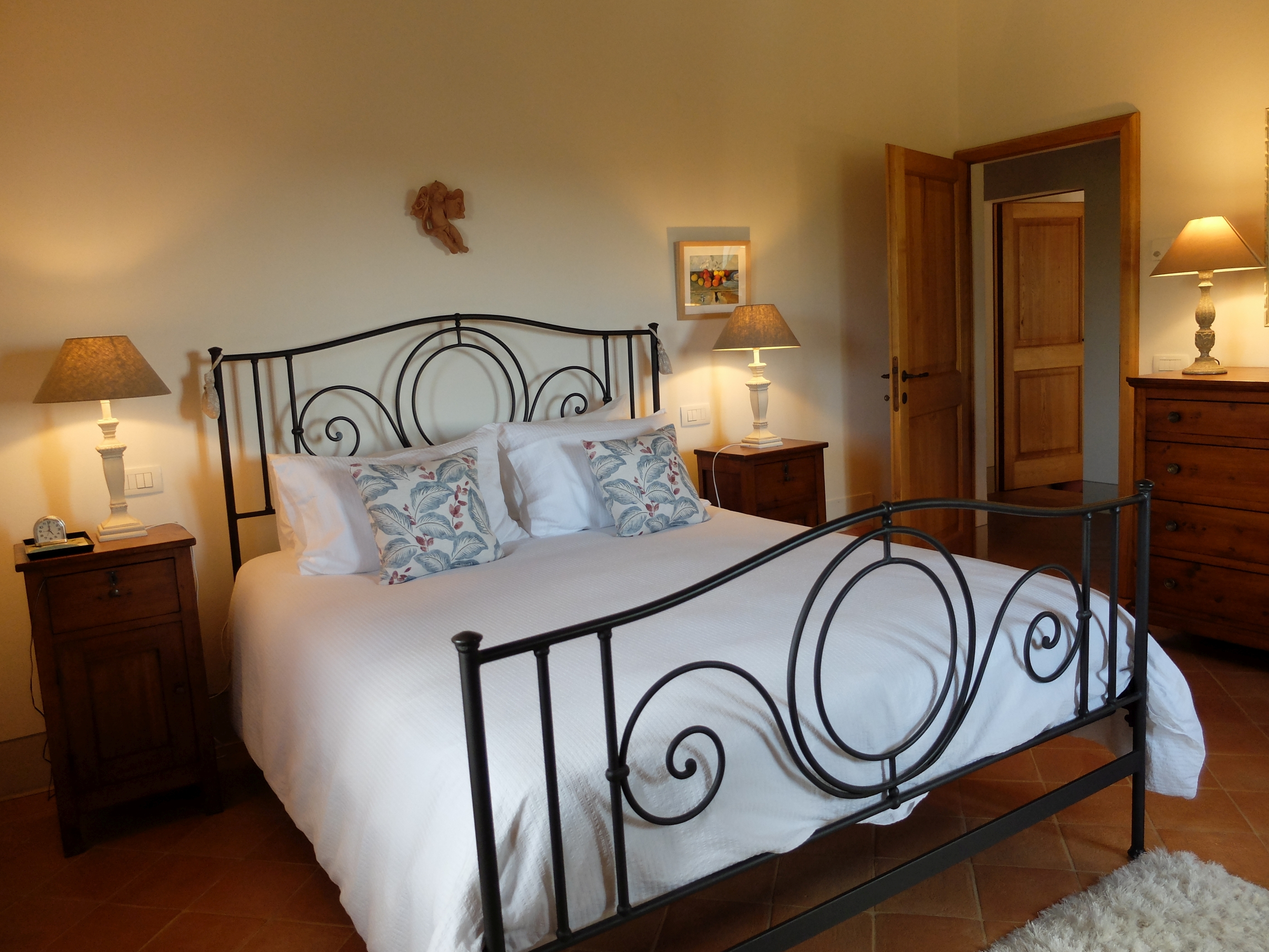 The double bedroom at Podere Caterina