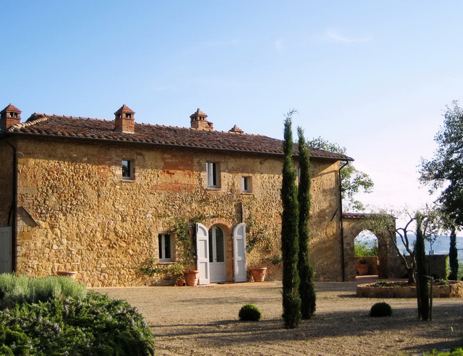 The facade of Podere Caterina