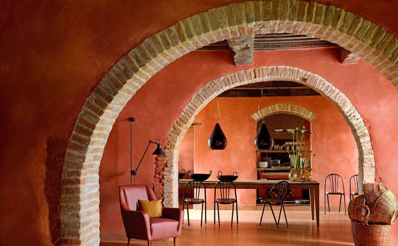 Dining at Podere due Scale in Tuscany