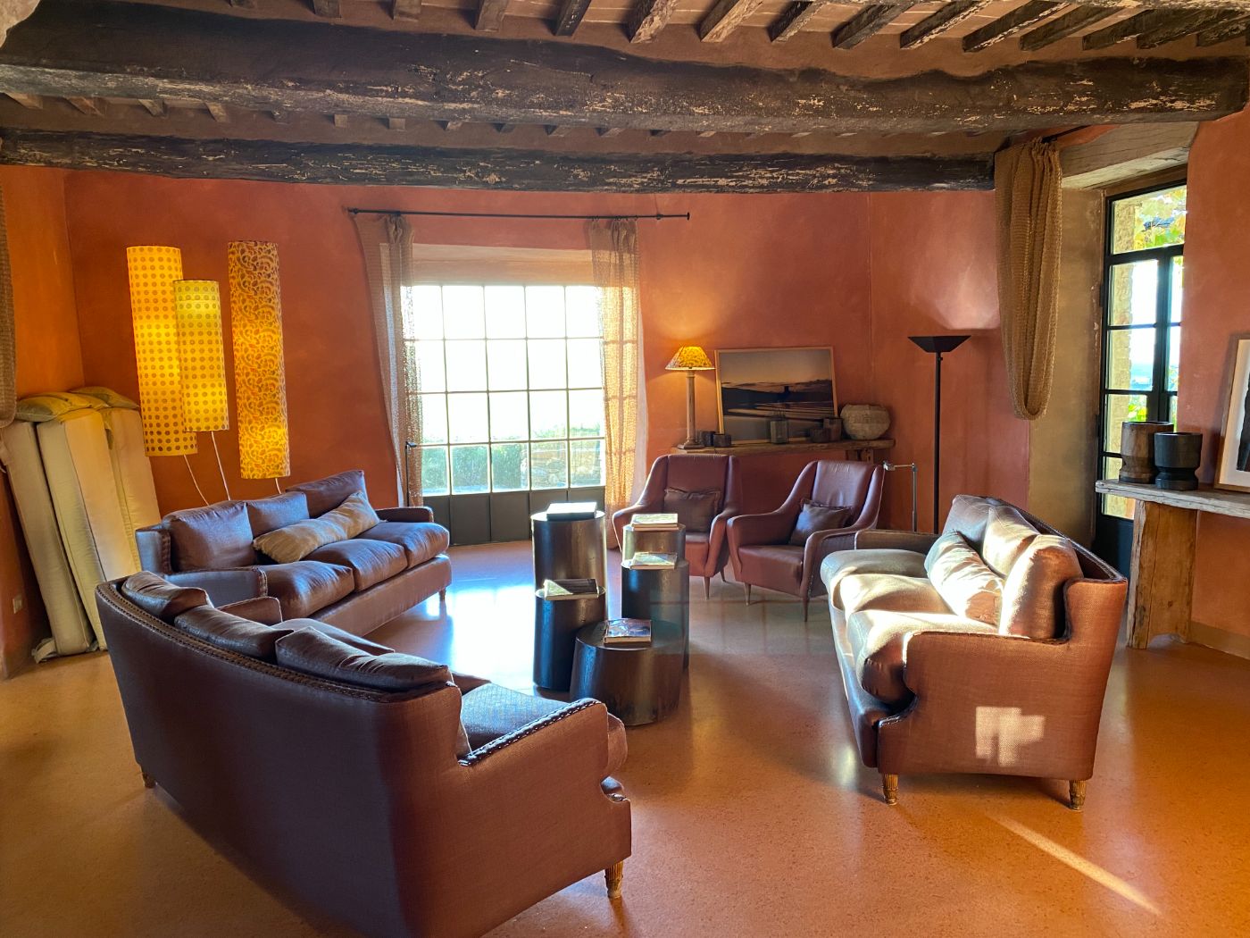 A living room at Podere Due Scale.