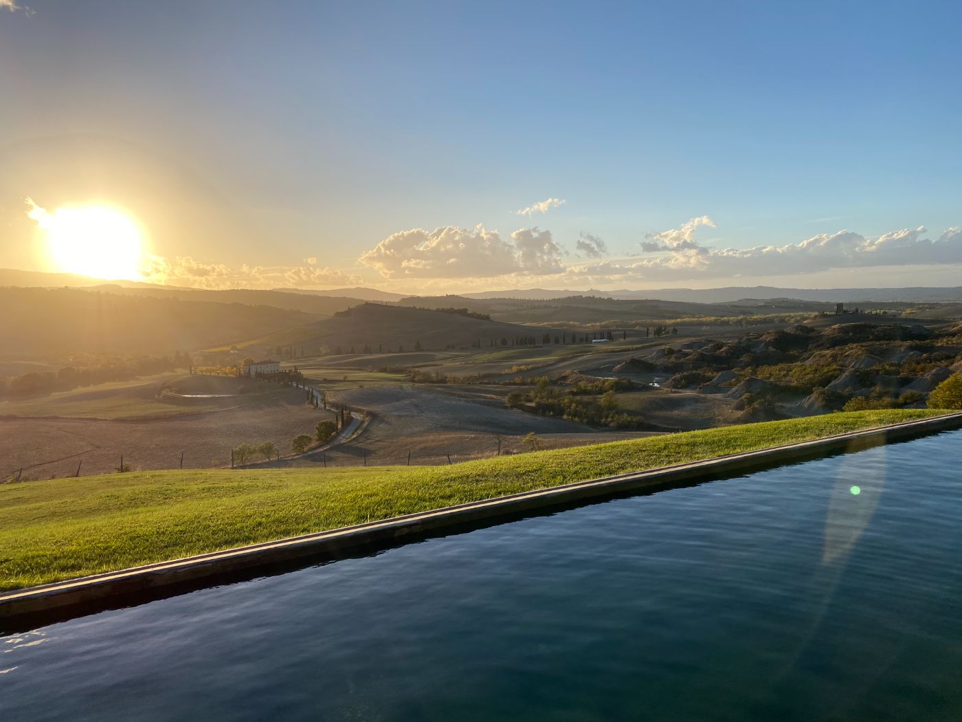 Views from the pool at Podere Due Scale.