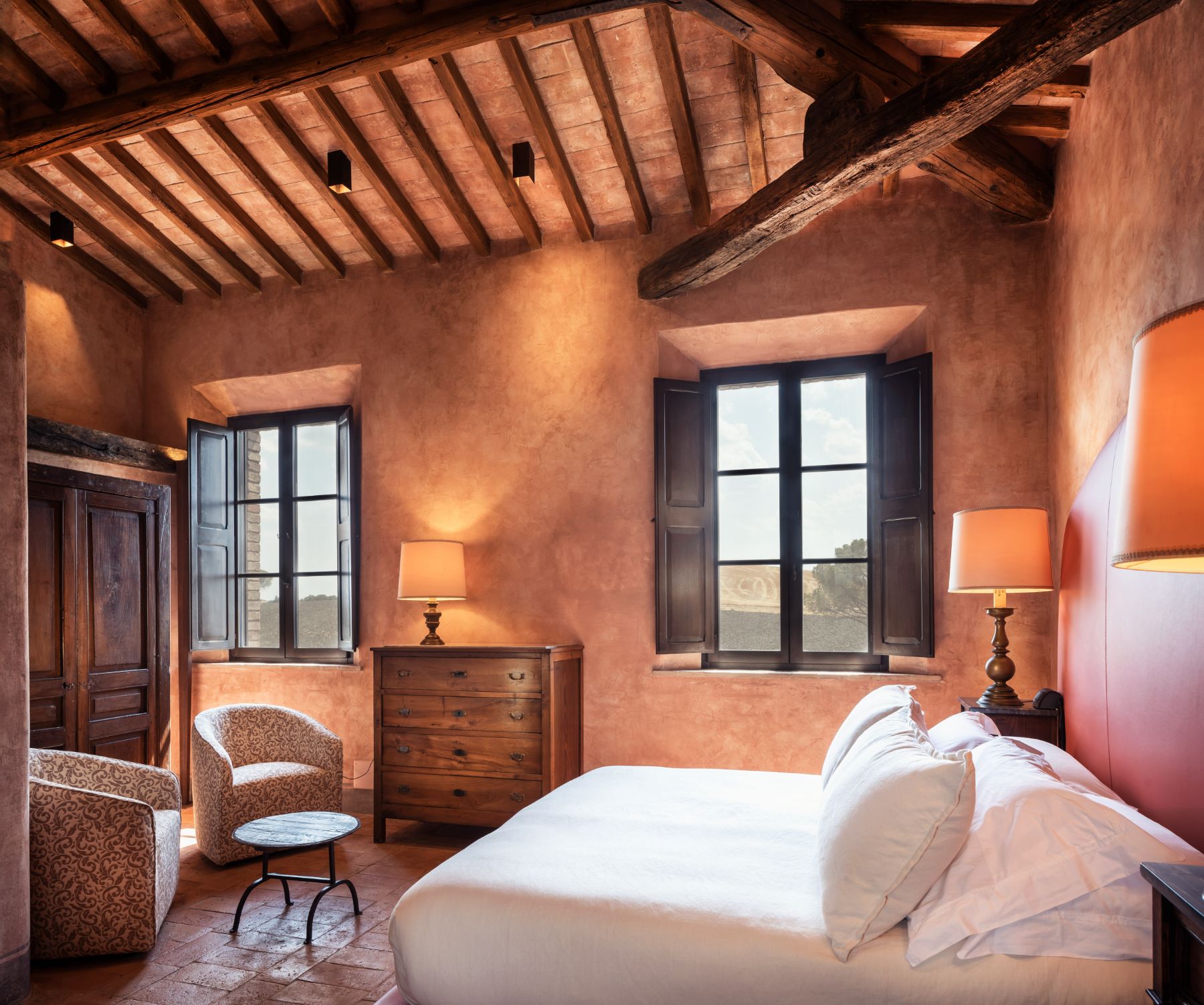 Double bedroom at Podere Martino in Tuscany