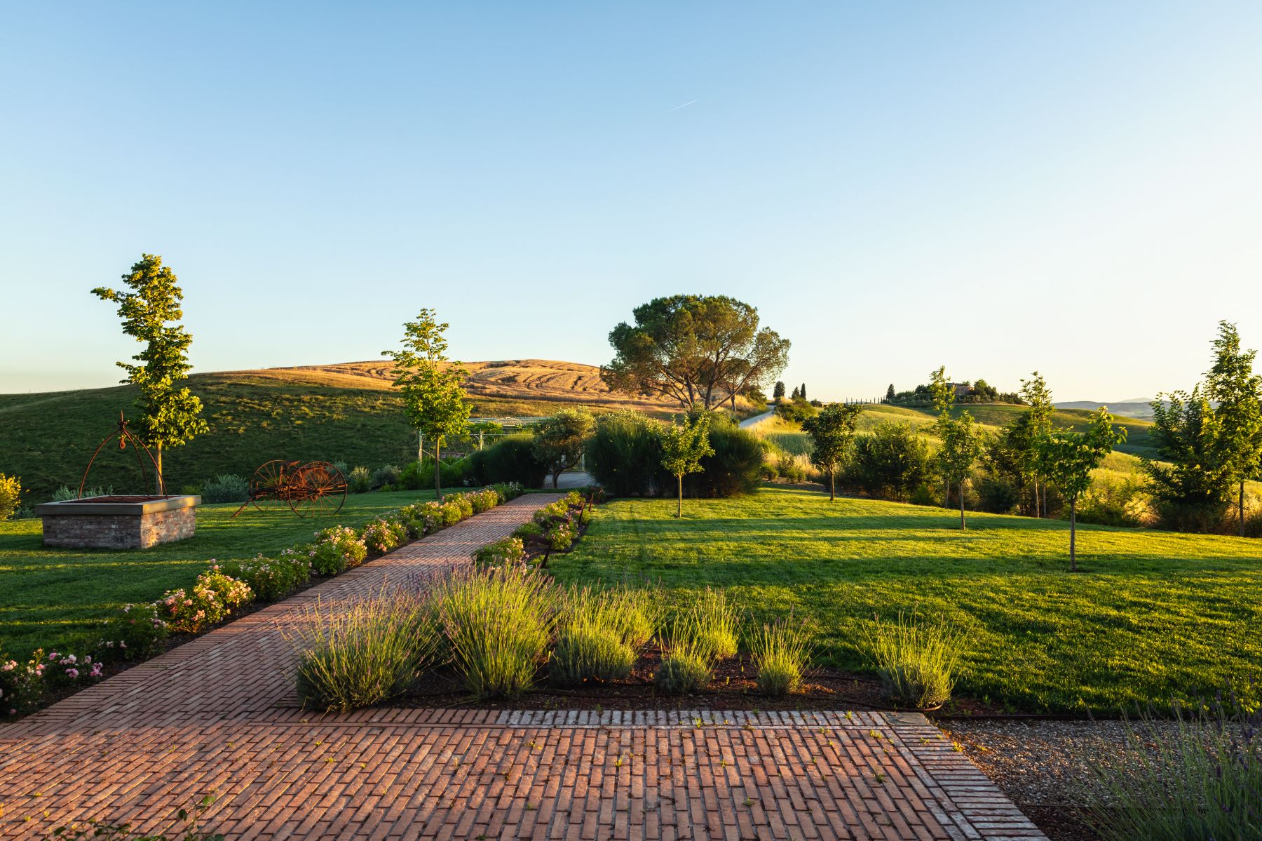 Garden at Podere Martino in Tuscany
