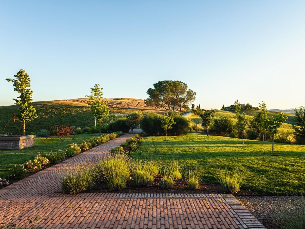 Garden at Podere Martino in Tuscany