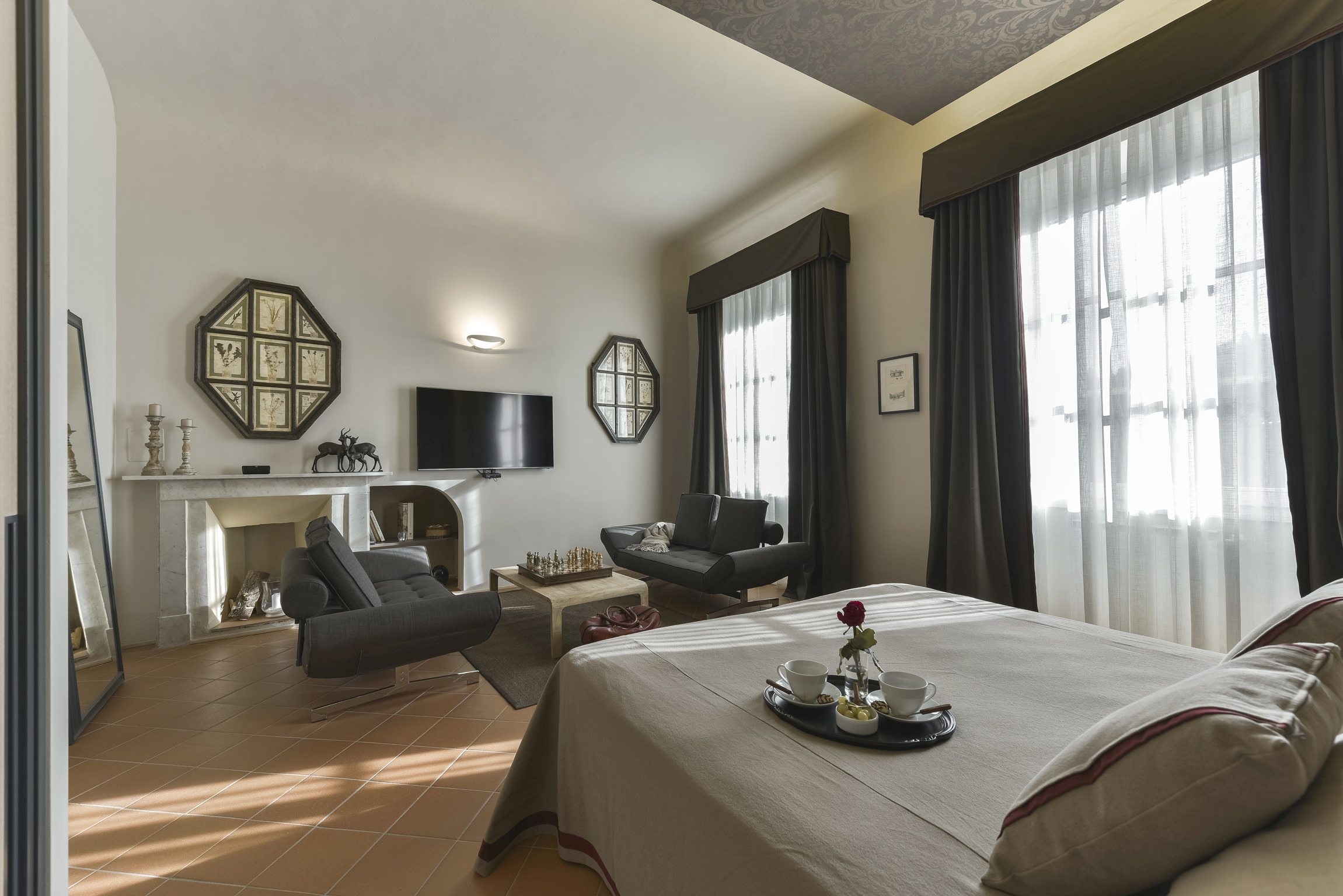 Double bedroom of Residenza dei Pitti, Tuscany