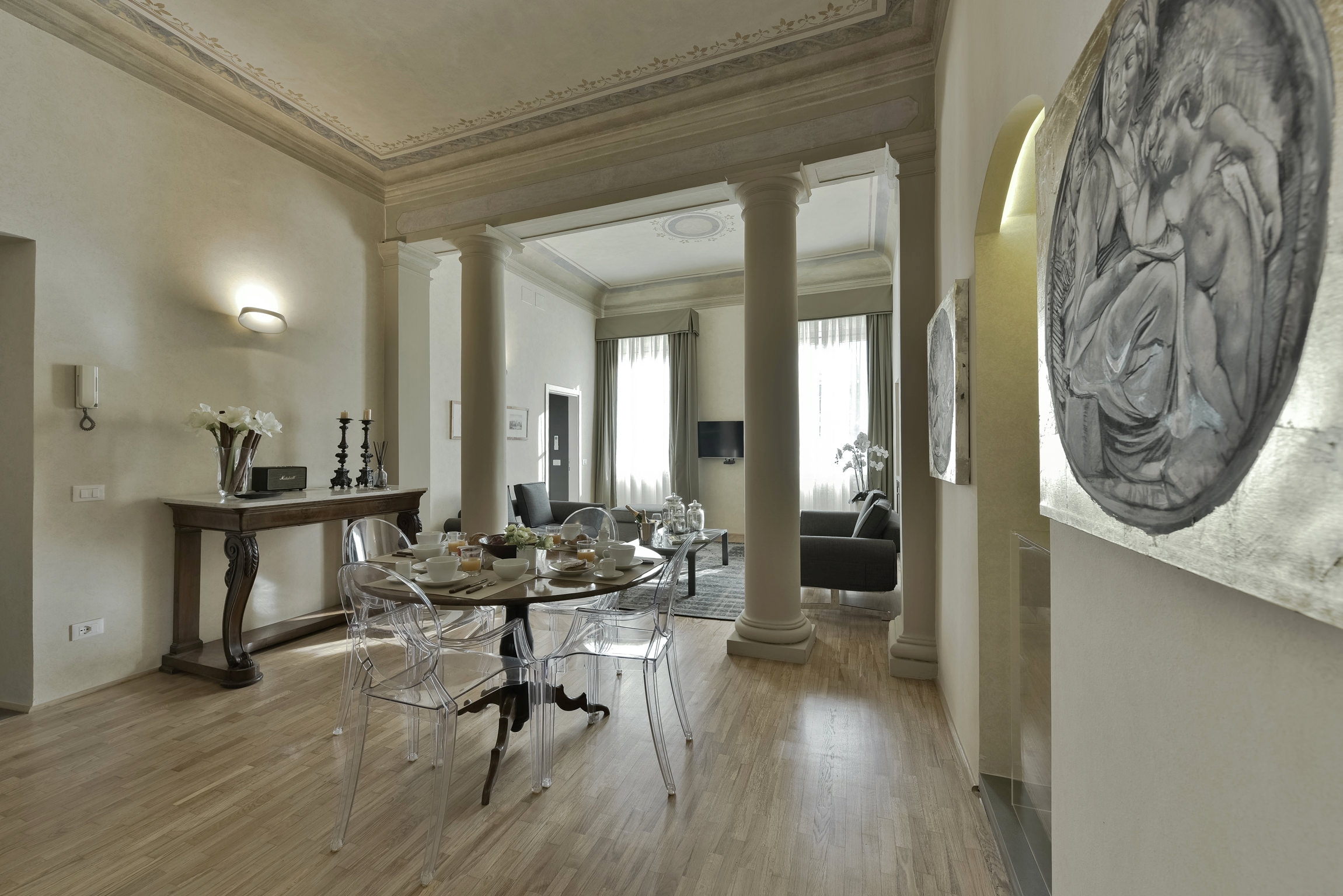 Seating area of Residenza dei Pitti, Tuscany