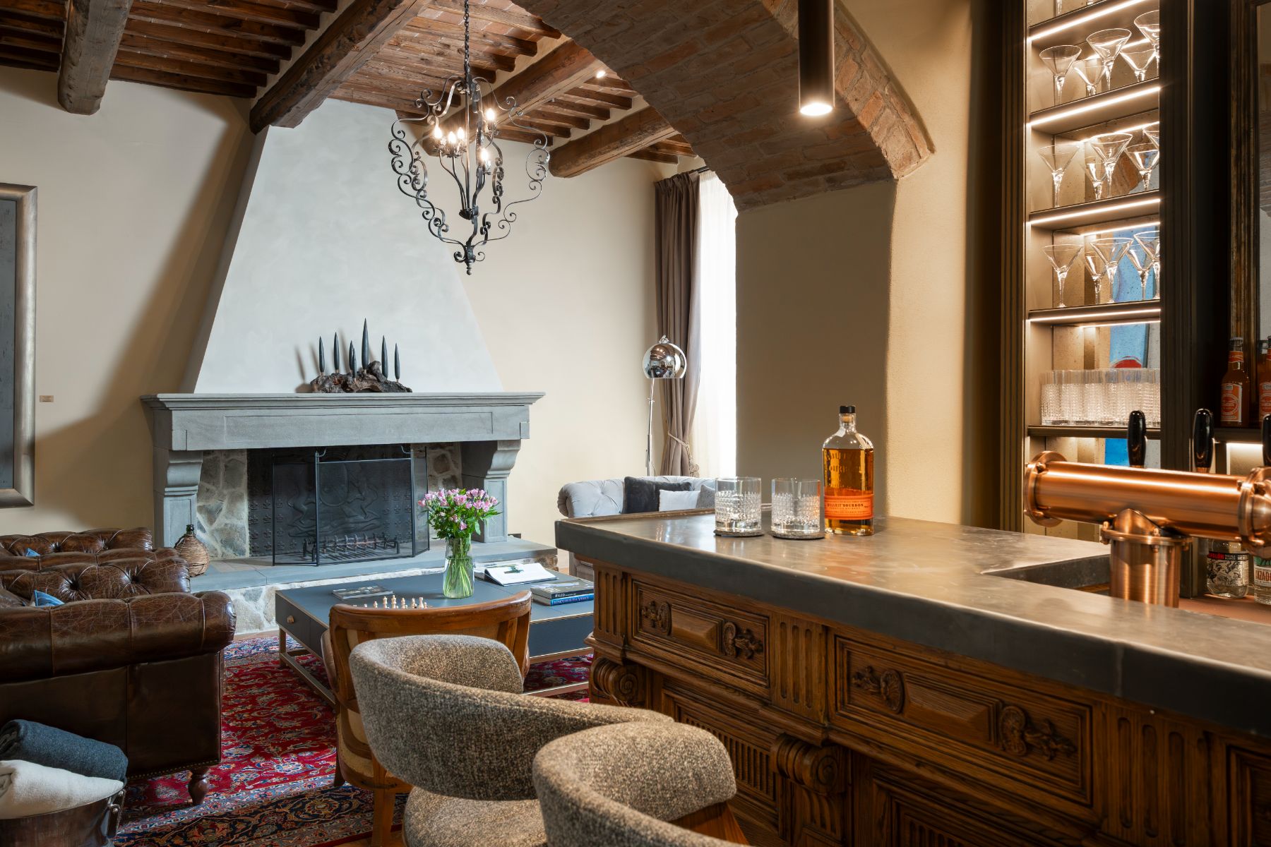 Bar at Villa Ardore in Tuscany, Italy