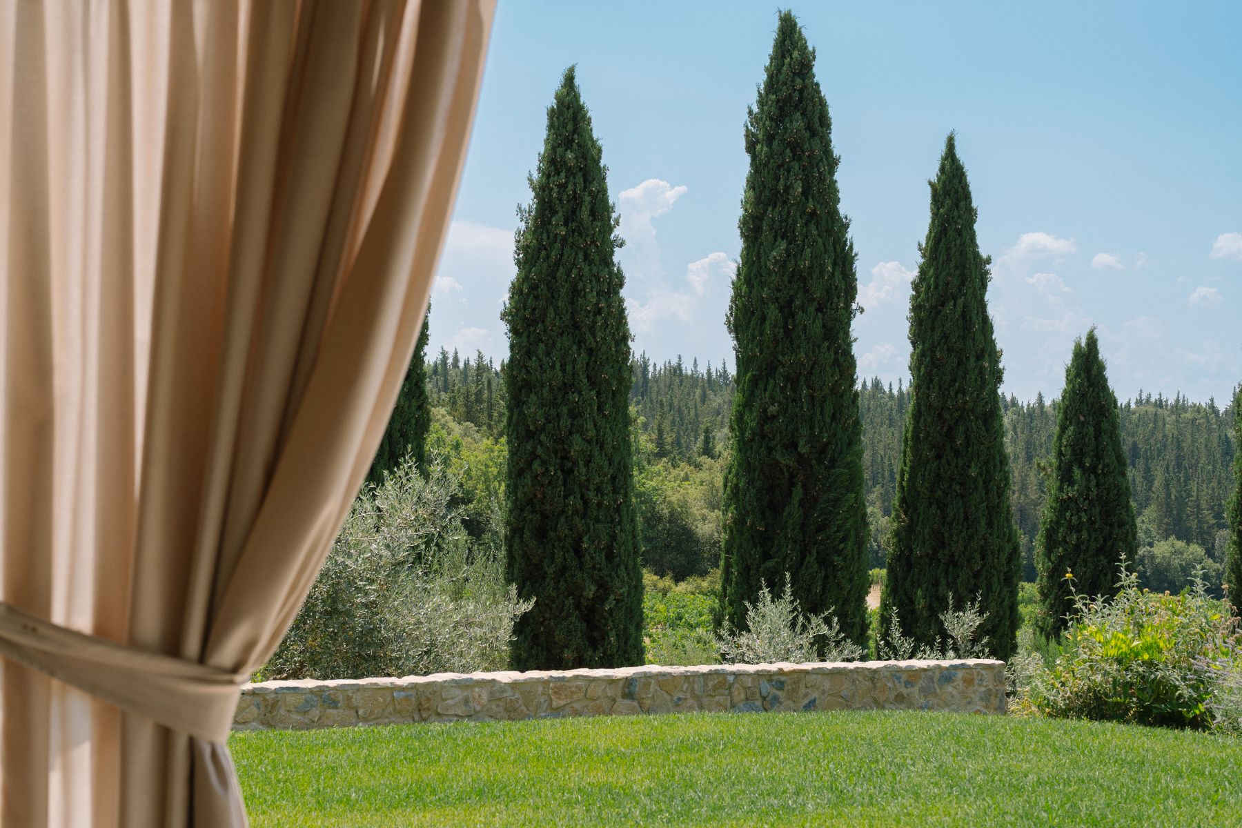 View from spa at Villa Ardore in Tuscany, Italy