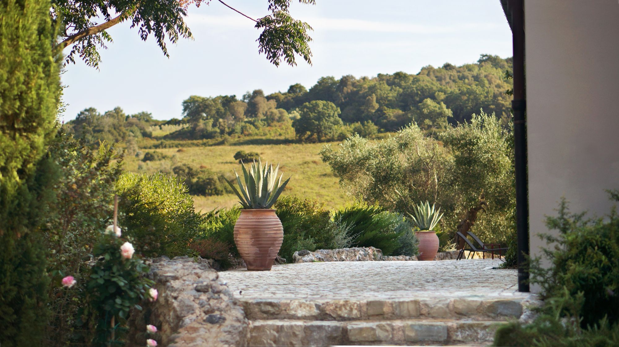 View of countryside from Villa Argentario