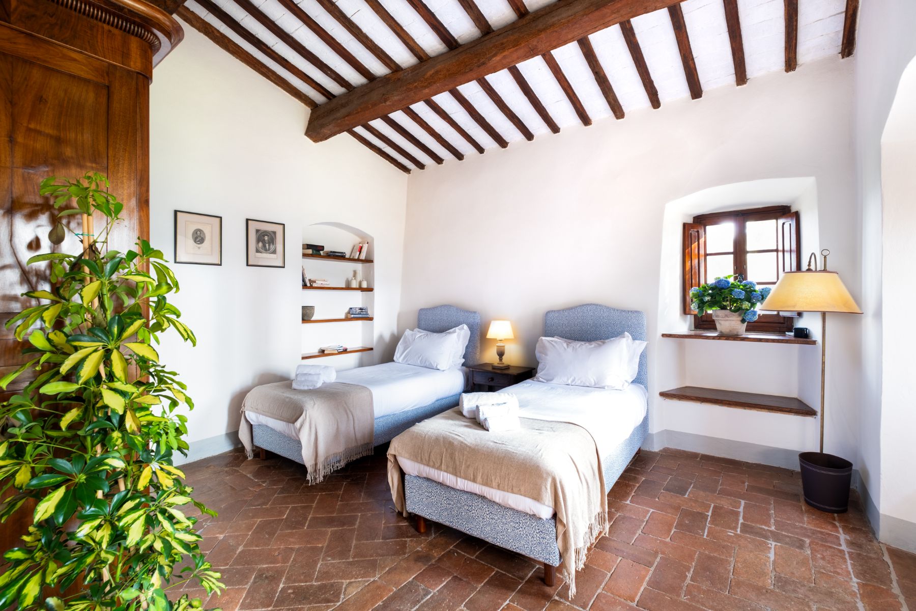 Bedroom at Villa Chiocchio in Tuscany