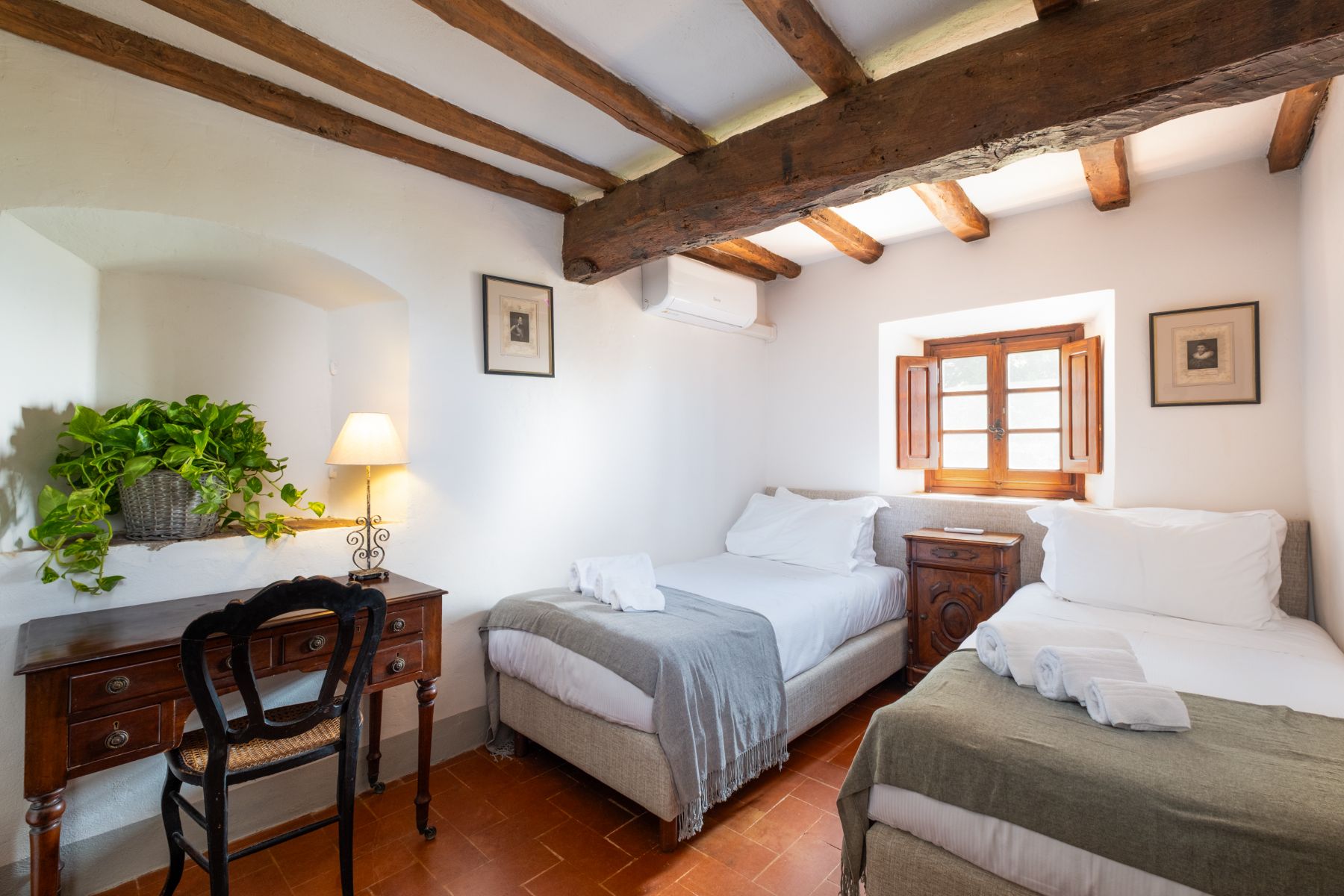 Bedroom at Villa Chiocchio in Tuscany