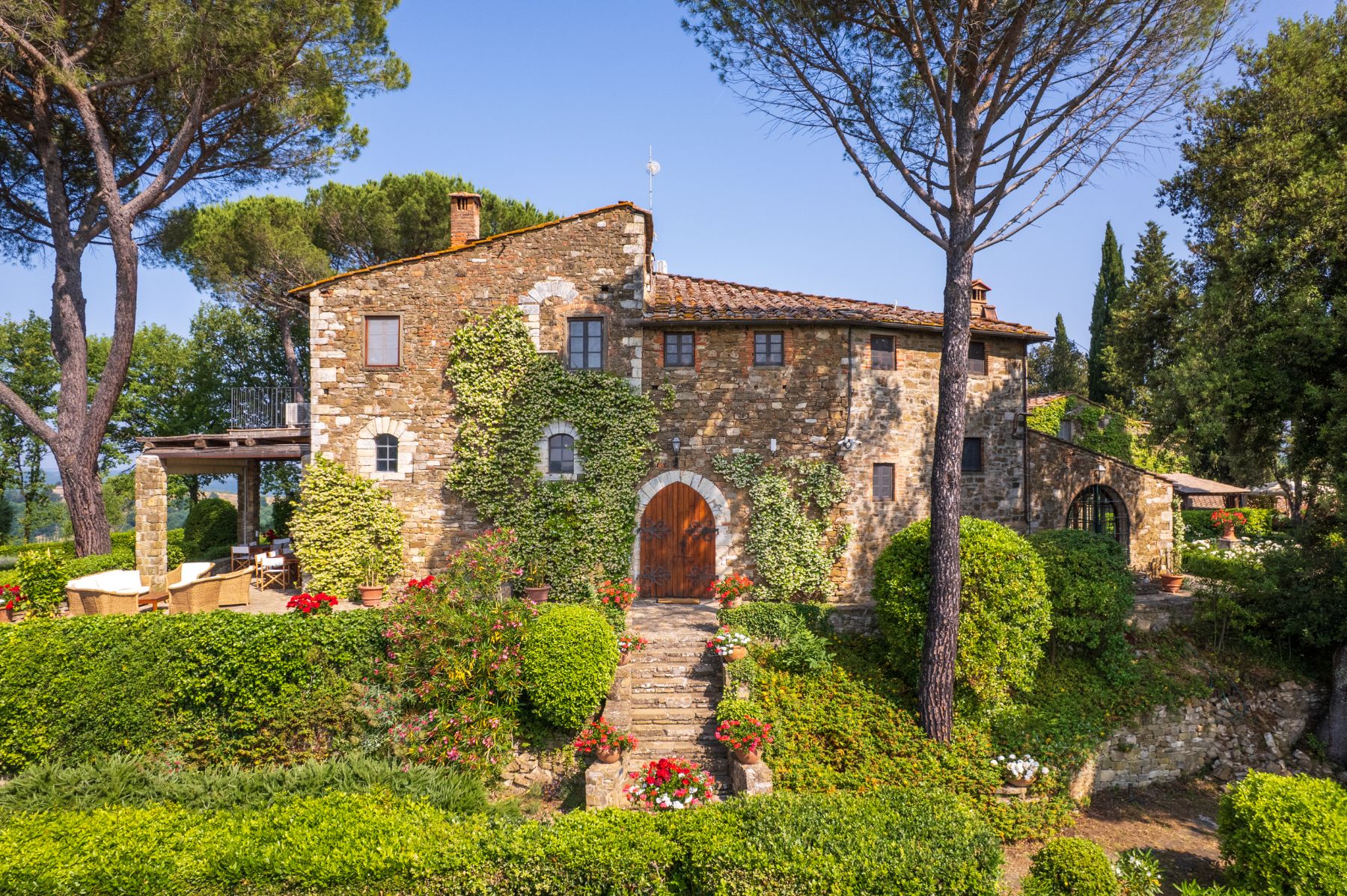 Exterior at Villa Chiocchio in Tuscany