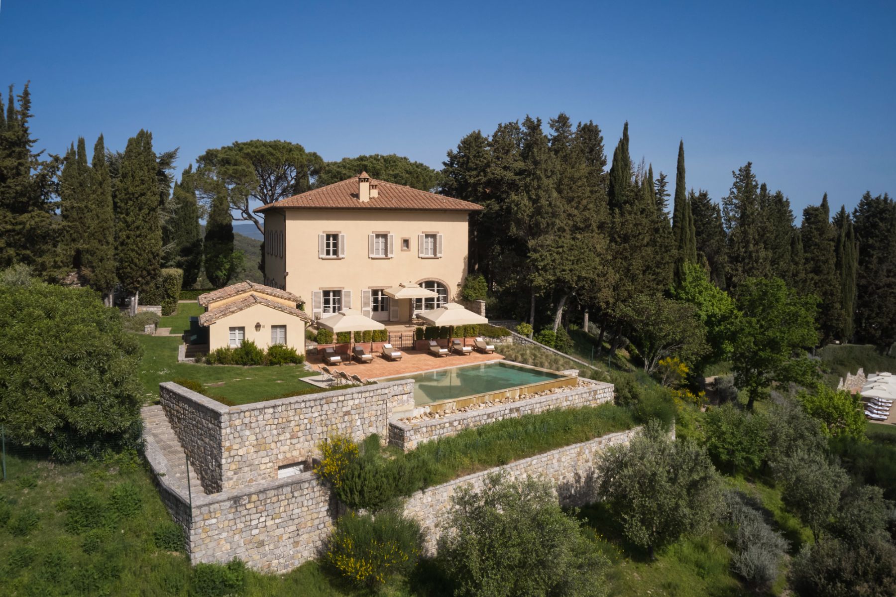 Exterior at Villa Chiusa in Tuscany