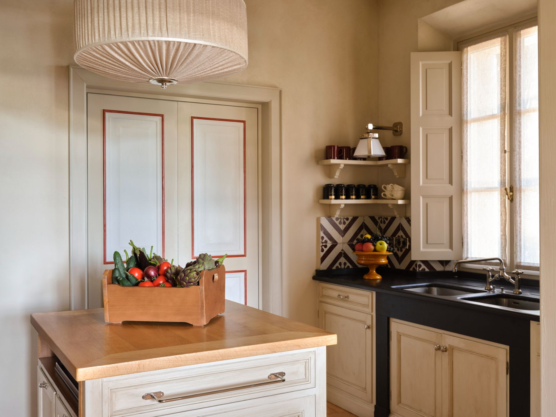 Kitchen at Villa Chiusa in Tuscany