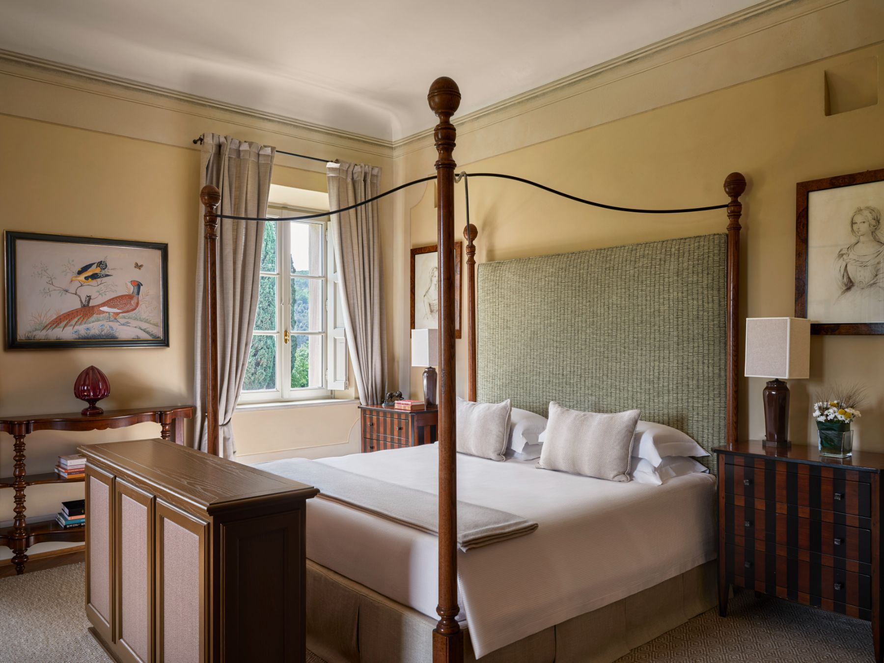 Master Bedroom at Villa Chiusa in Tuscany