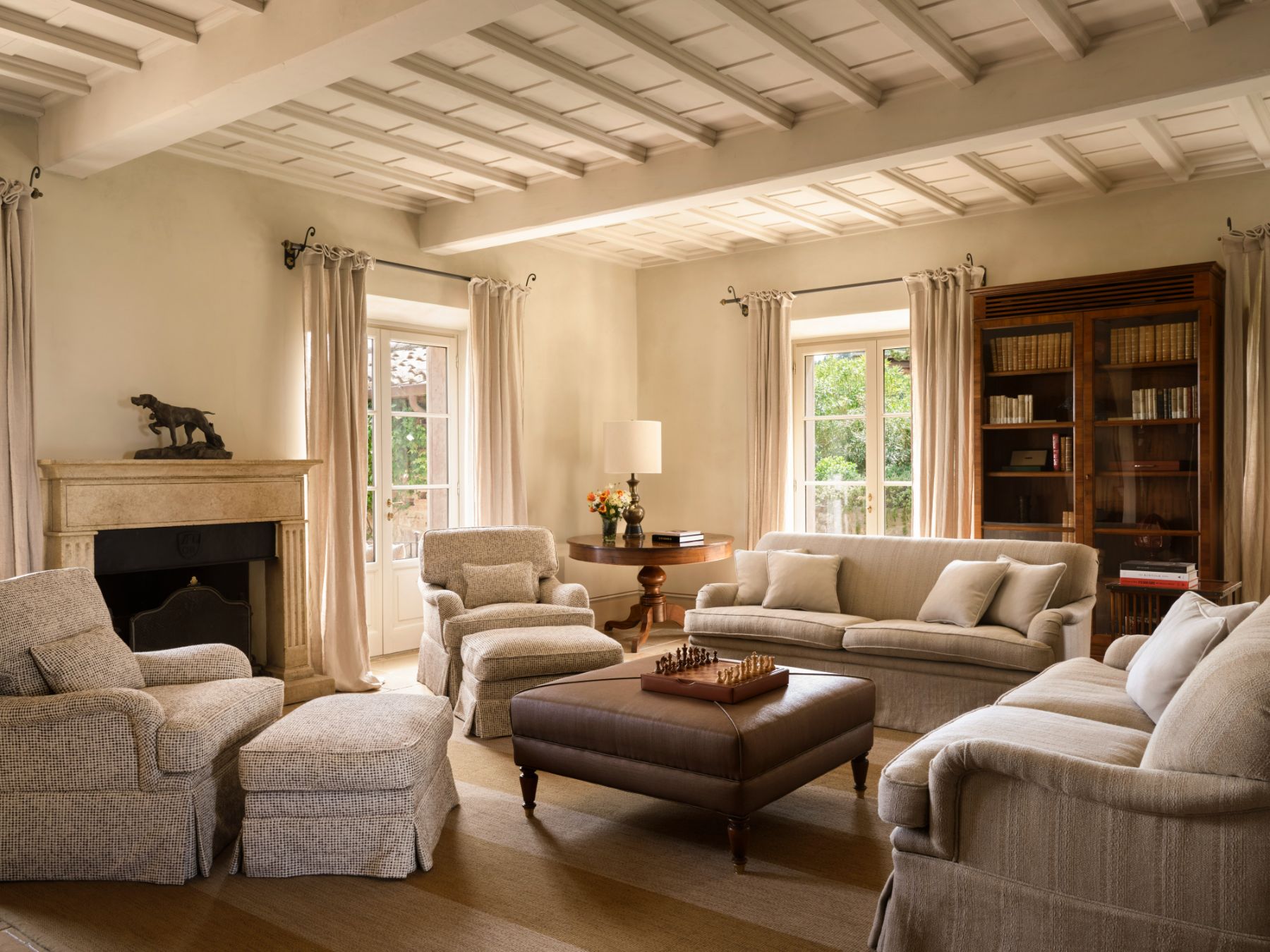 Sitting Room at Villa Chiusa in Tuscany