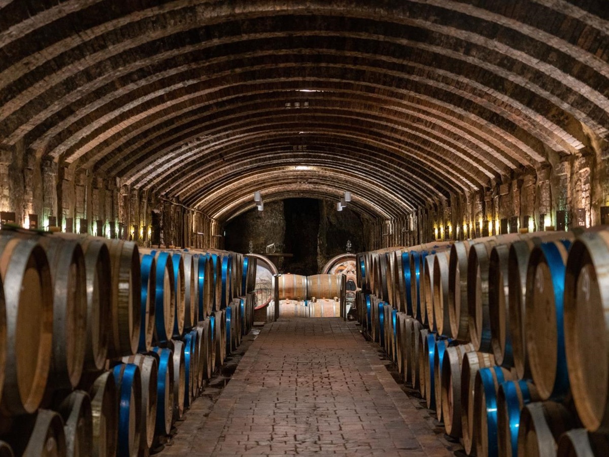 Wine Cellar at Villa Cispiano in Tuscany