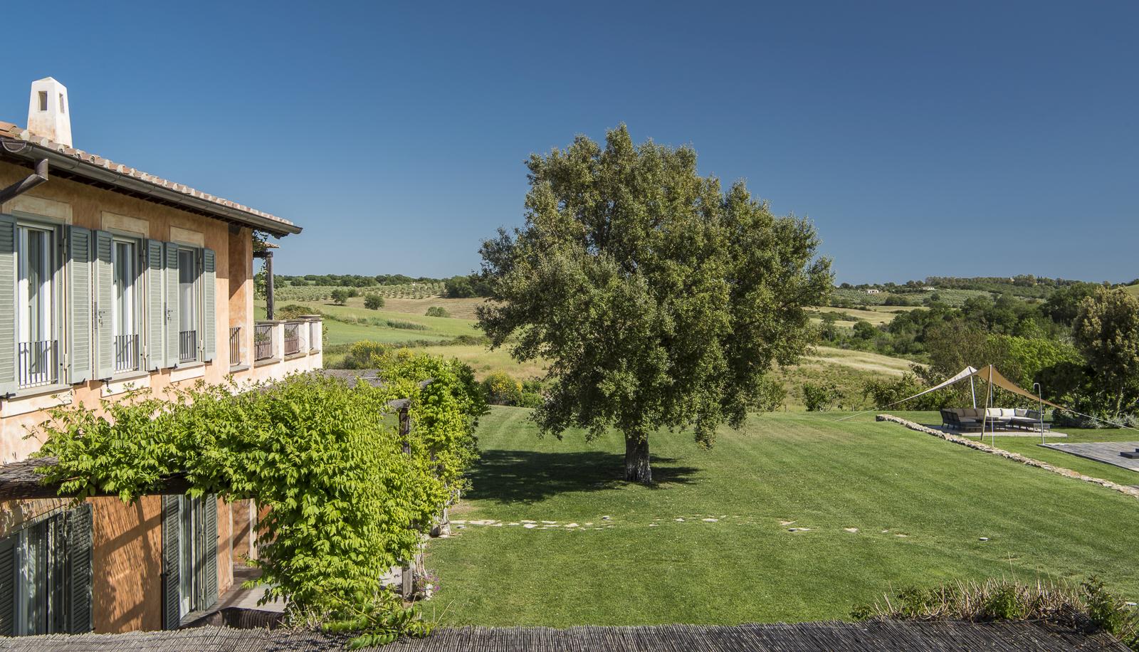 The gardens of Villa del Gelso, Tuscany