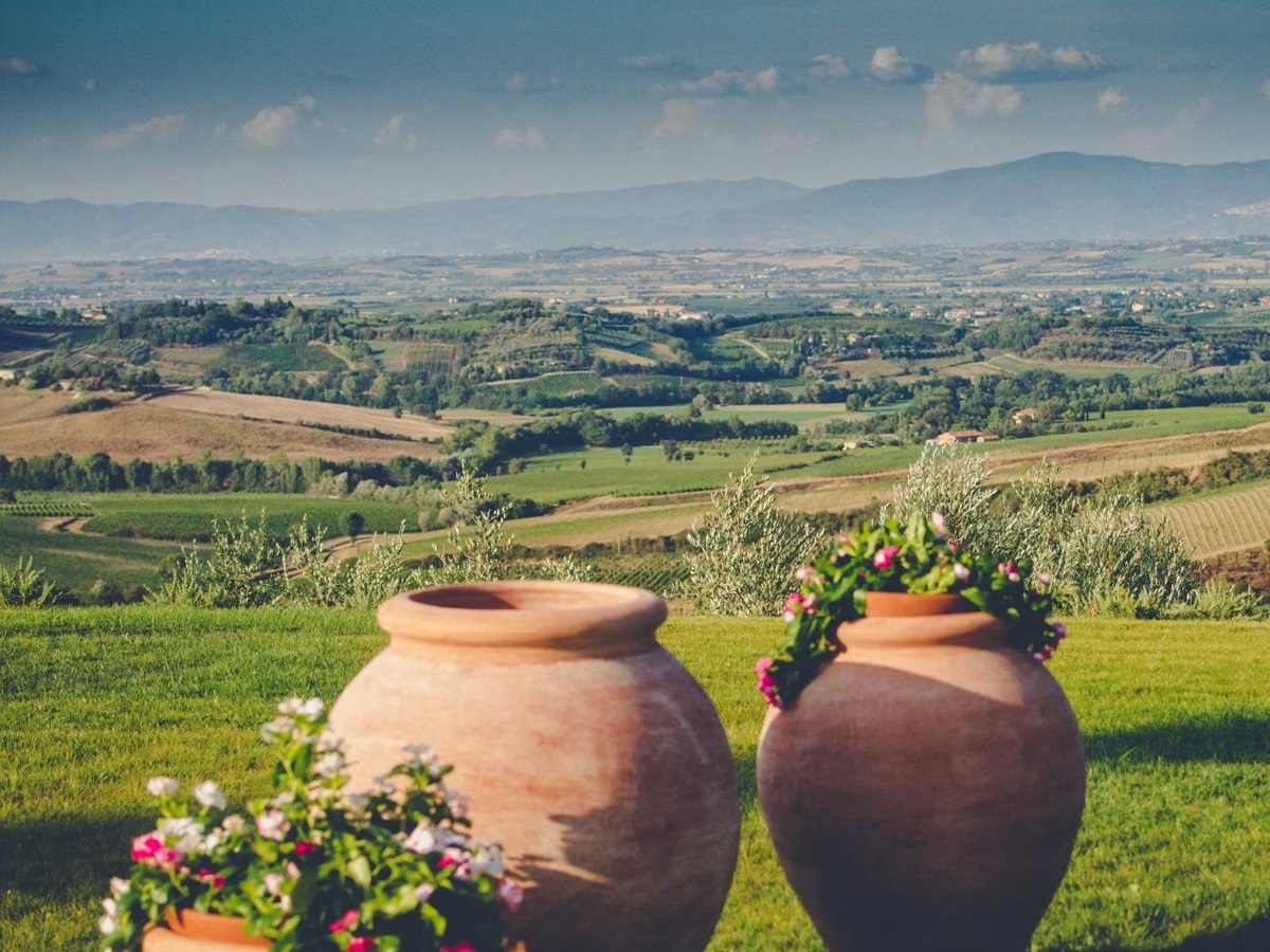 view from the villa
