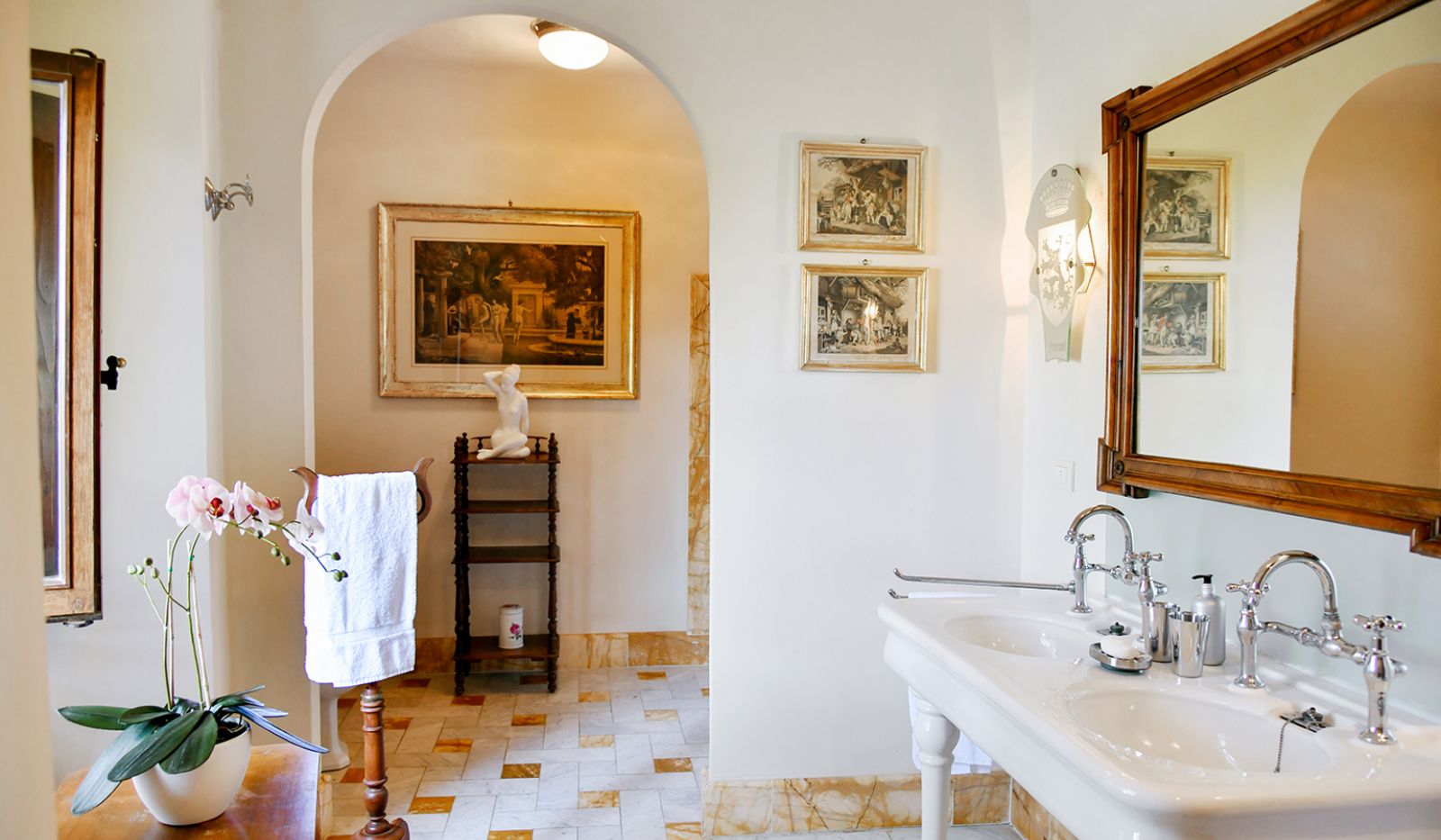 Bathroom at Villa di Renai in Tuscany