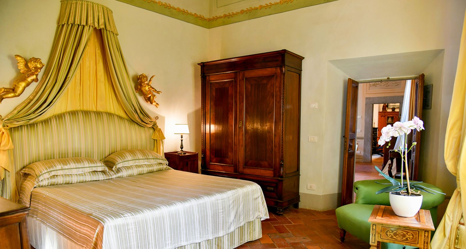 Bedroom at Villa di Renai in Tuscany