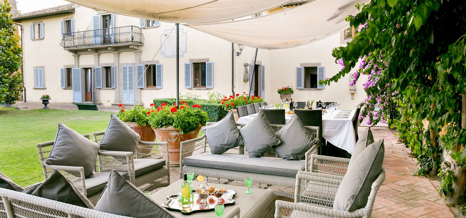 Outdoor Living Area at Villa di Renai in Tuscany