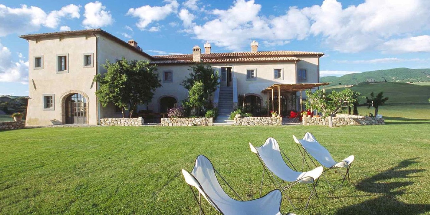 Villa d'Orcia in Tuscany and its expansive grounds