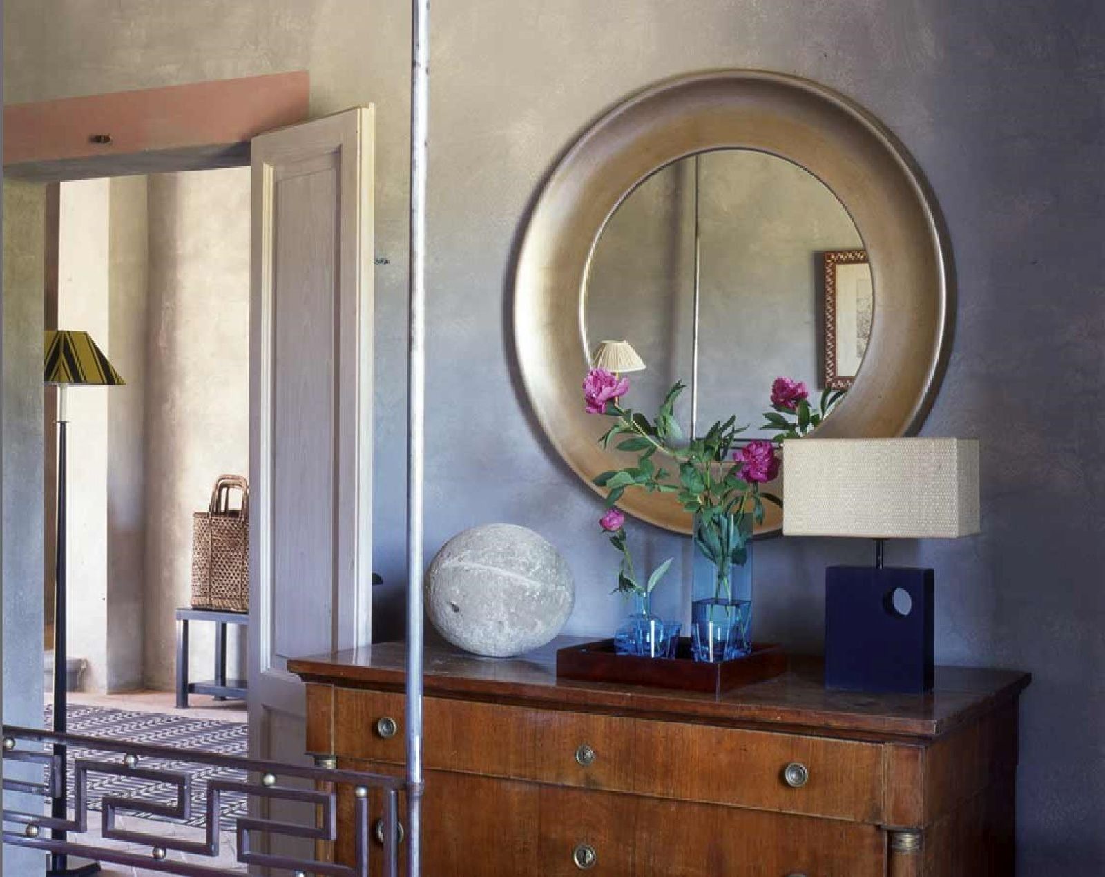 Interiors of Villa d'Orcia in Tuscany