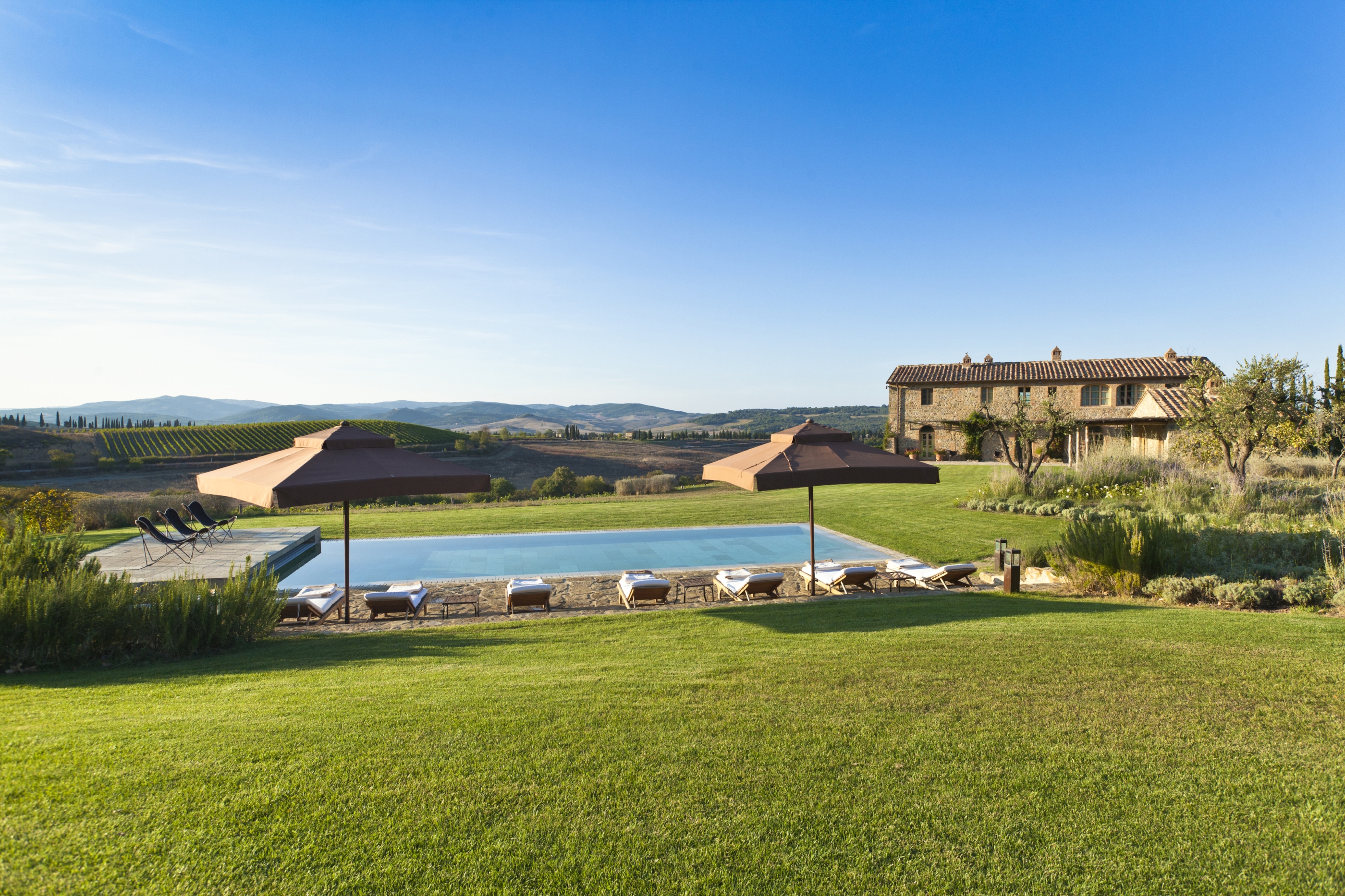 Swimming pool of Villa Gauggiole, Tuscany