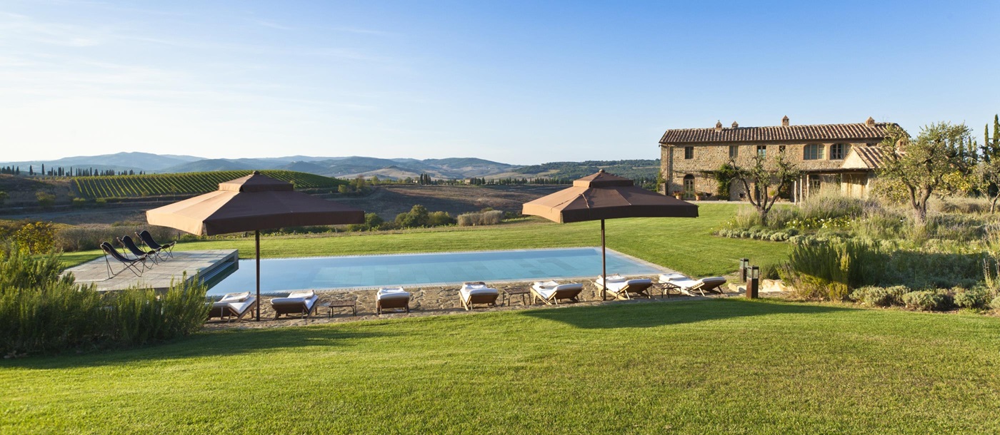 Swimming pool of Villa Gauggiole, Tuscany